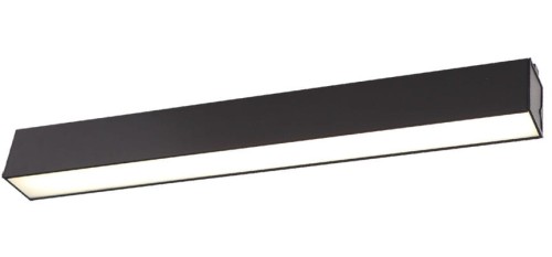 Maxlight plafon LED Linear 18W 1300lm 4000K czarny 57cm C0190