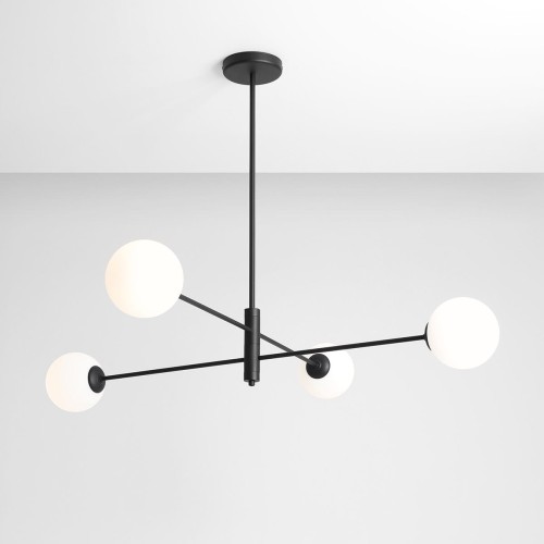 Aldex Homme lampa wisząca 4-punktowa czarna 1090PL_L1