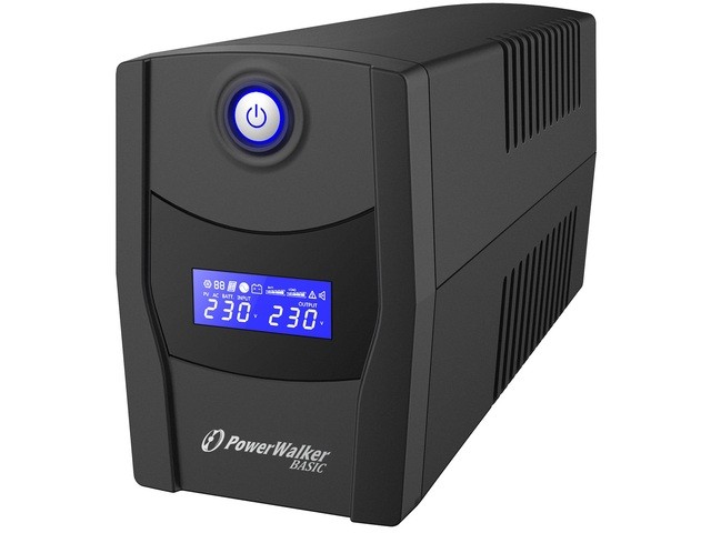 POWER WALKER Zasilacz awaryjny UPS Power Walker Line-Interactive 600VA STL FR 2xPL USB RJ11/45 In/Out (VI 600 STL FR)