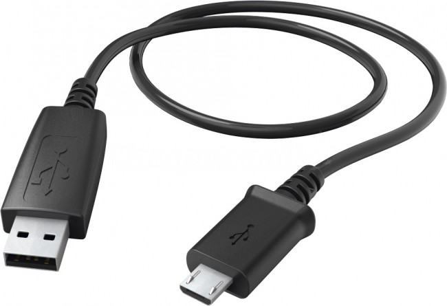 Hama microUSB 0.6m czarny