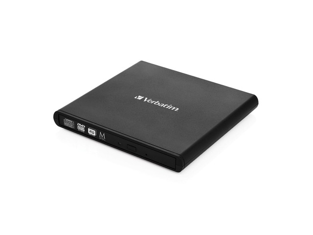 Verbatim DVD Rewriter Slim extern USB2.0 Czarny, incl. data Burning oprogramowanie Mobile 98938