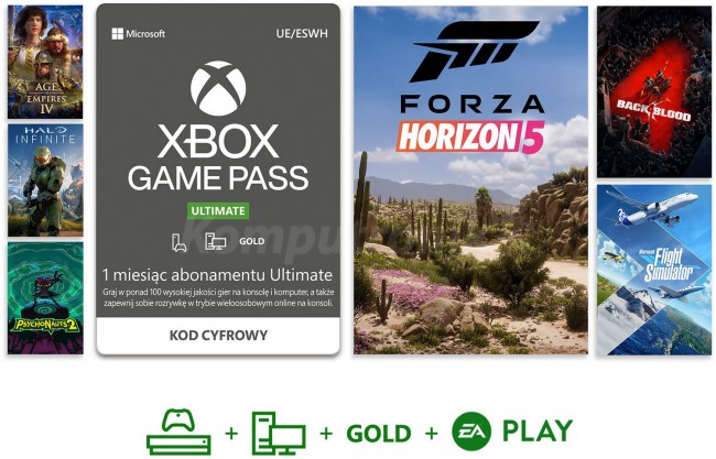 Microsoft Subskrypcja ESD Game Pass Ultimate Retail QHW-00008 QHW-00008