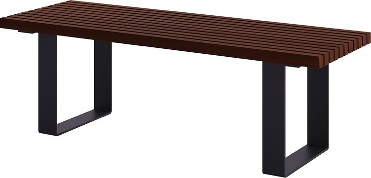 Elior Ławka parkowa 180 cm palisander - Erika 3X