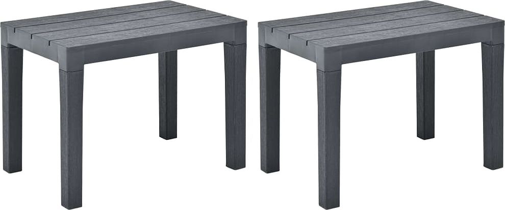 Elior Zestaw szarych ławek ogrodowych - Nadeva