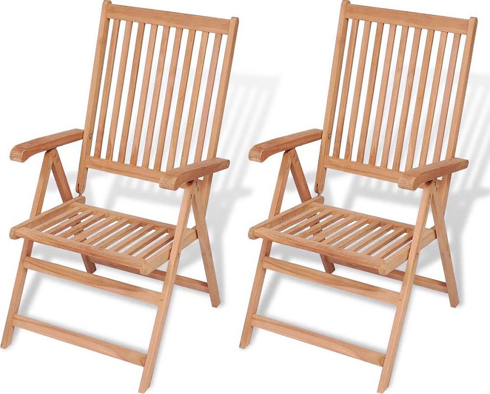 Elior Zestaw drewnianych krzeseł ogrodowych - Onder