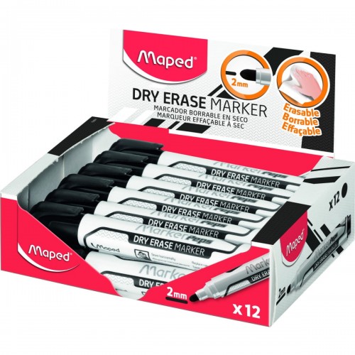 Maped All Marker do tablic suchościeralnych 2mm czarny okrągły 735031 MARKER PEPS