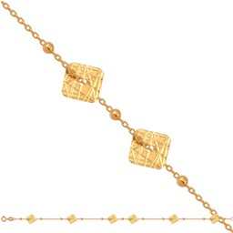 Złota bransoletka 585 łańcuszkowa prezent grawer