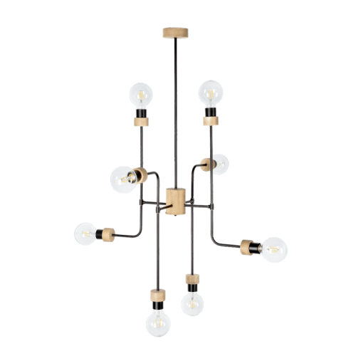 Britop lampa wisząca 8 punktowa MONTIX dąb olejowany 9244874 9244874