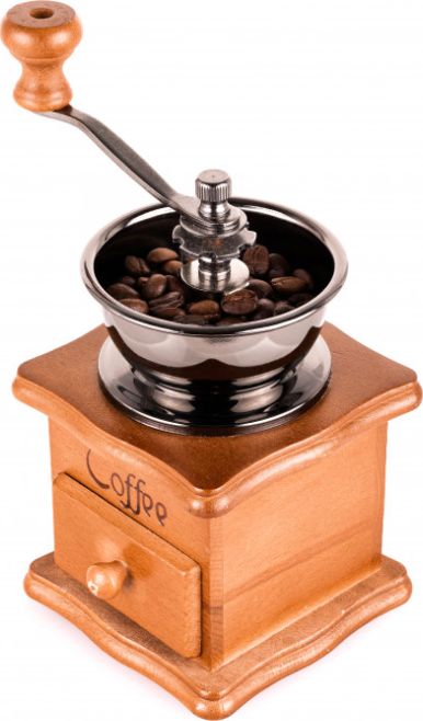 Młynek do kawy Pan i Pani Gadżet Ręczny drewniany młynek do kawy