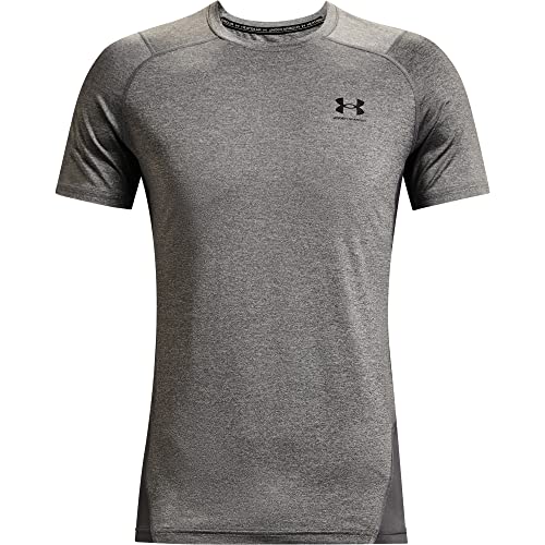 Under Armour Under Armour Męska koszulka Heatgear Armour Fitted czarny Black/White (001) M 1361506-001-Medium