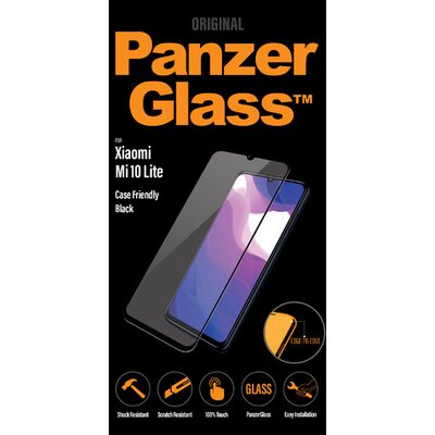 PanzerGlass Szkło ochronne Edge-to-Edge na Xiaomi Mi 10 lite 8026) Czarny