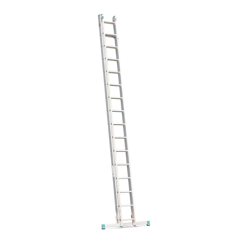 ALVE Aluminiowa dwuczęściowa drabina wysuwana z liną EUROSTYL, 2x16 szczebli, długość 7,66 m 558010