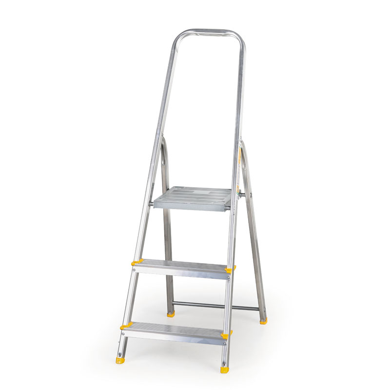 ALVE Jednostronne schodki aluminiowe EUROSTYL, 1x3 szczeble, wysokość 0,55 m 558028