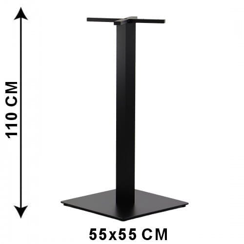 Podstawa stolika SH-5002-7/H/B, 55x55 cm, wysokość 110 cm (stelaż stolika), kolor czarny