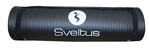 sveltus 140 x 60 x 1 cm mata gimnastyczna dorosłych unisex, czarna 1359_Noir