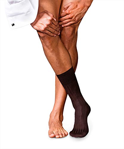 FALKE Mężczyźni Skarpety No. 2 M SO Najlepszy Kaszmir jednokolorowe 1 Para, Brązowy (Brown 5930), 43-44