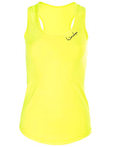 WINSHAPE Winshape damski super lekki funkcjonalny tanktop AET104, Slim Style Fitness Yoga Pilates, neon-żółty, S AET104-NEON-GELB-S