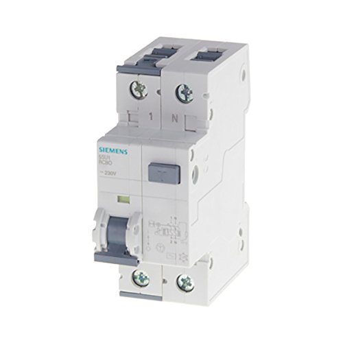 Siemens Wyłącznik kombinowany RCBO typA 30mA 10kA 1+N C16A 5SU1354-7KK16 5SU1354-7KK16