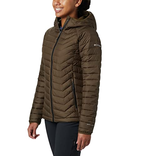 Columbia Damska kurtka z kapturem Powder Lite, zielona (Olive Green), M 1699071
