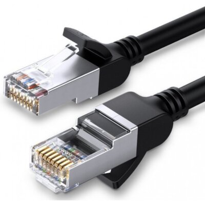 Ugreen Kabel sieciowy UGREEN z metalowymi wtyczkami, Ethernet RJ45, Cat.6, UTP, 10m (czarny) UGR460BLK