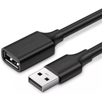 Ugreen Ugreen kabel przewód przejściówka USB (żeński) - USB (męski) 2m czarny (10316) - 2 10316