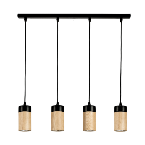 Britop LAMPA wisząca ANNICK 1419404 loftowa OPRAWA drewniany ZWIS tuby