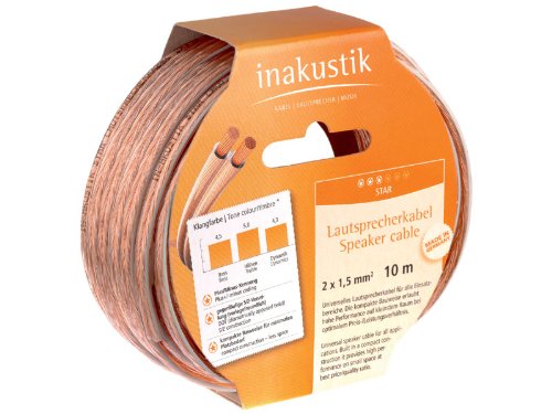 In-Akustik Kabel Inakustik Star Speaker Cable Reels 10m 2 x 0,75 mm - 003020010