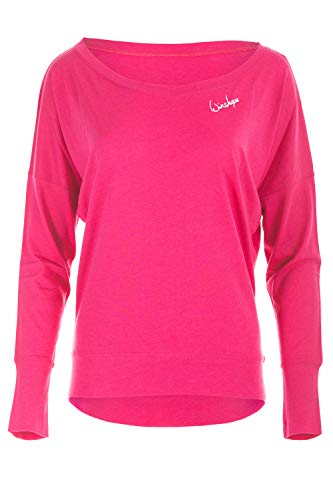 WINSHAPE WINSHAPE MCS002 damska bluza z długim rękawem modalowym, styl taneczny, fitness, czas wolny, sport, joga, trening, deep-pink, XXL MCS002