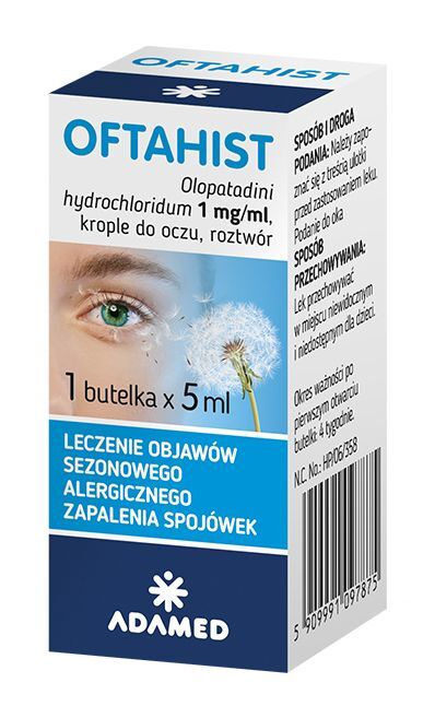 ADAMED Oftahist 1 mg/ml krople do oczu 5 ml | DARMOWA DOSTAWA OD 199 PLN!