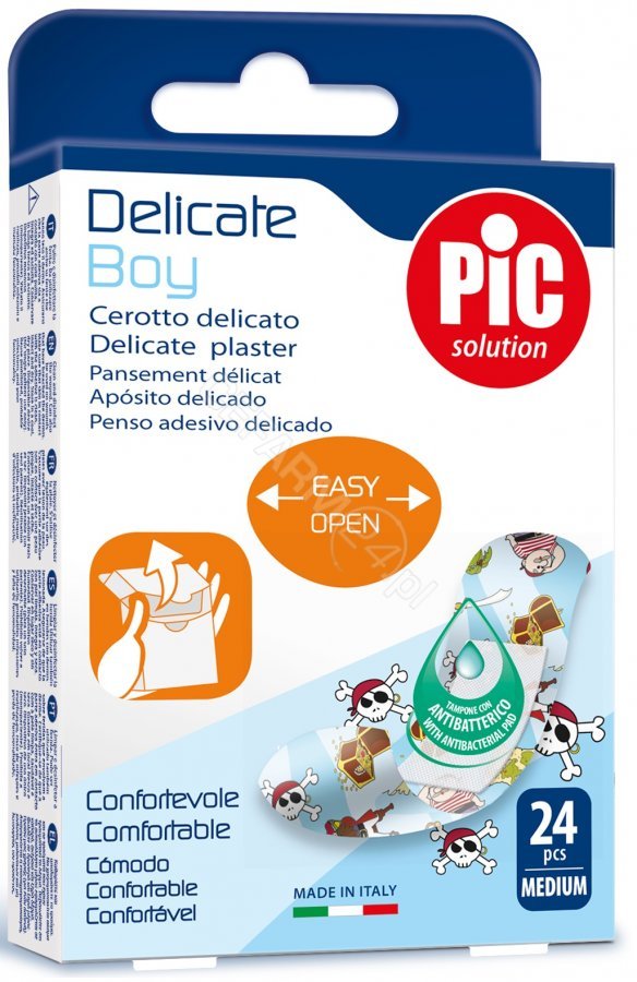 PIC PIC Delicate Boy plaster antybakteryjny 19x72mm 24 szt