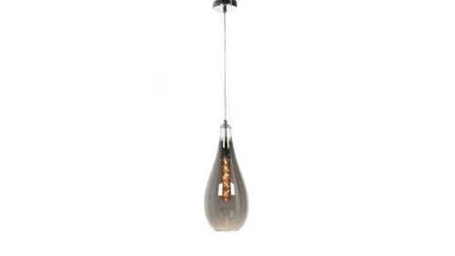 Lumina Deco Deco NOWOCZESNA LAMPA WISZĄCA SZKLANA CHROMOWANA LAURIS LDP 6843-1 (CHR)