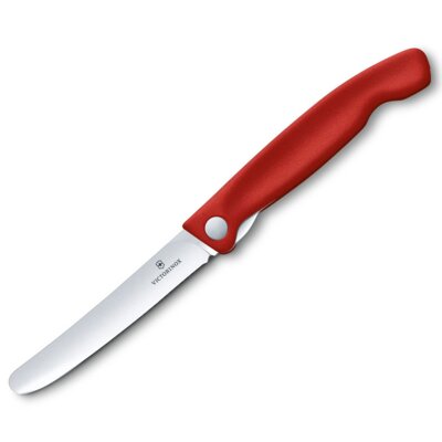 Victorinox Nóż składany kuchenny Red - gładkie ostrze z zaokrąglonym czubkiem (6.7801.FB) 6.7801.FB
