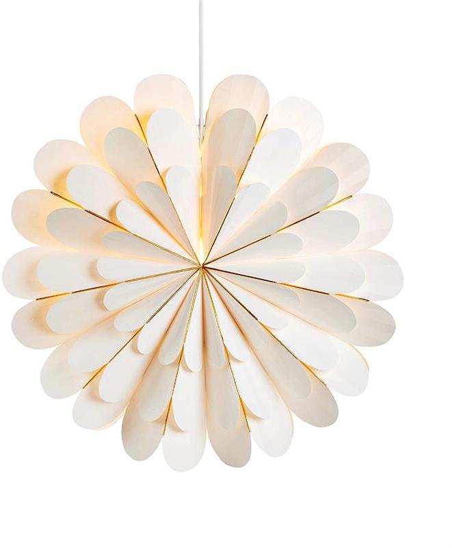Markslojd Gwiazda Marigold jako lampa wisząca, biała, 45cm