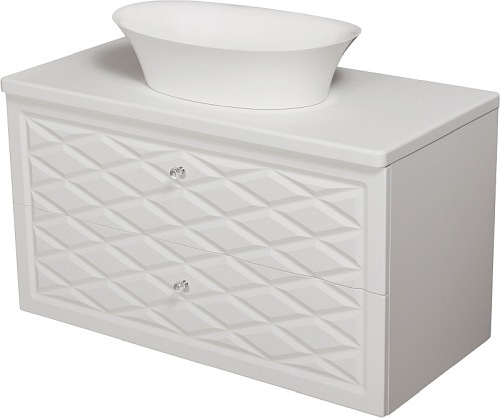 Szafka z umywalką biały mat 100 cm seria Cobra BF 