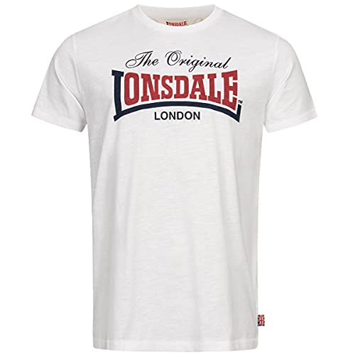 Lonsdale Męski T-shirt Aldingham biały biały 3XL 117019