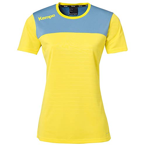Kempa Kempa damska koszulka trykotowa Emotion 2.0 żółty Limonengelb/Dove Blau S 200316406