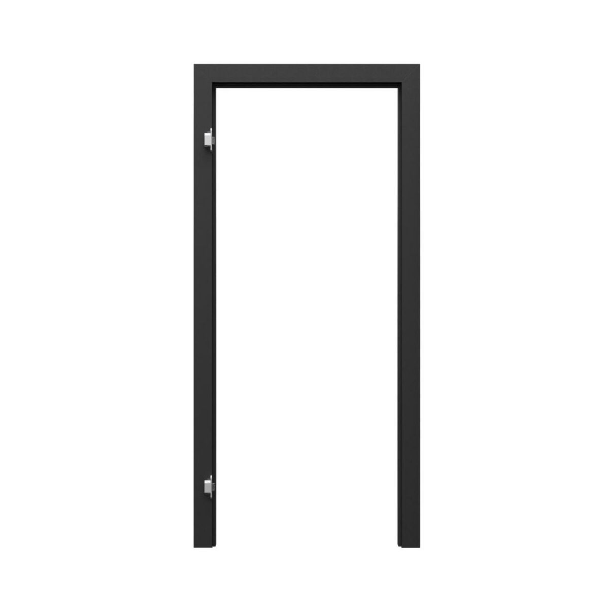 Ościeżnica regulowana do skrzydeł bezprzylgowych Vector 60 lewa czarna 120-140 mm Porta