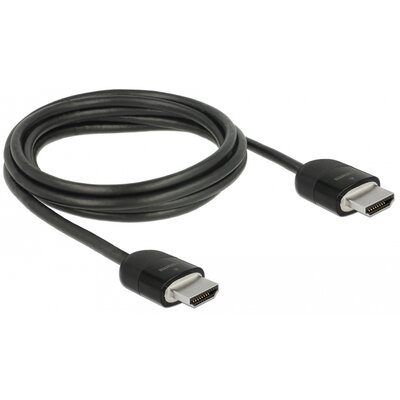 Delock Kabel HDMI 4K 60Hz M/M potrójnie ekranowany premium 2m czarny 84964