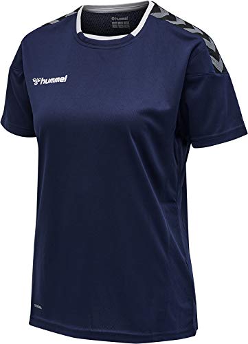 Hummel bluza damska z dżerseju S/S, granatowa, XL 204921-7026