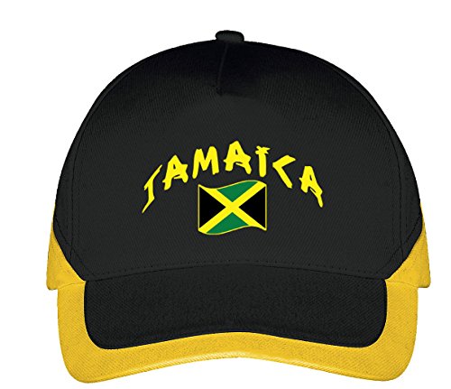 Supportershop Supportershop Jamaica czapka baseballowa czarny czarny Rozmiar uniwersalny 5060570686290_Noir_Taille Unique