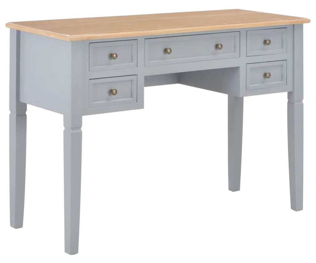 Elior Szare minimalistyczne biurko do gabinetu P9-W26