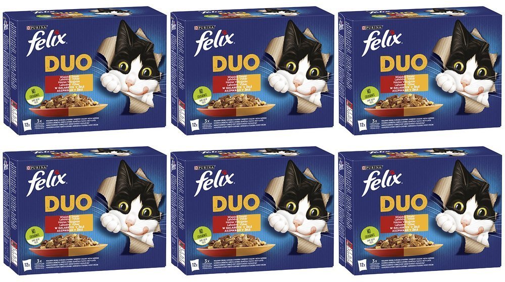 Purina Felix Duo Wiejskie Smaki w galaretce 72x85g 50108-uniw