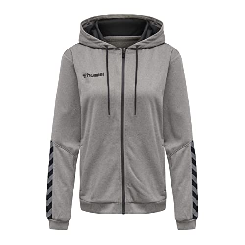 hummel Hummel damska bluza z kapturem z poliestru i kapturem dla kobiet, szary melanż, XS 204939-2006-XS