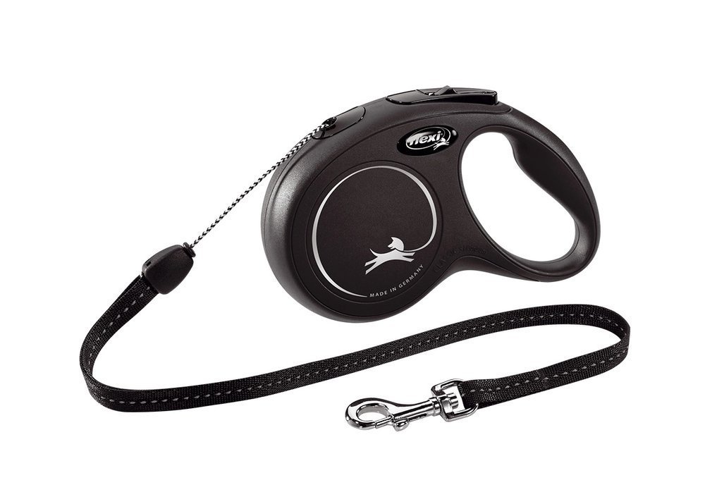 Flexi New Classic S Czarna - 8M Do 12Kg - Linka