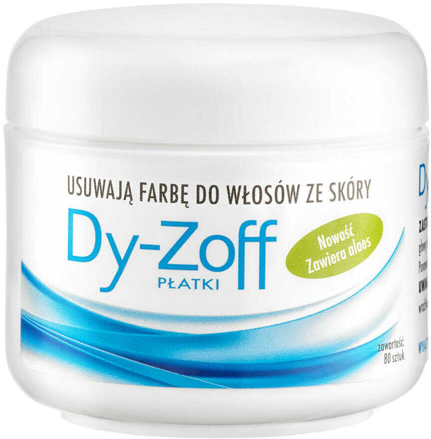 Barbicide Dy-Zoff płatki do zmywania farby ze skóry, 80 szt.