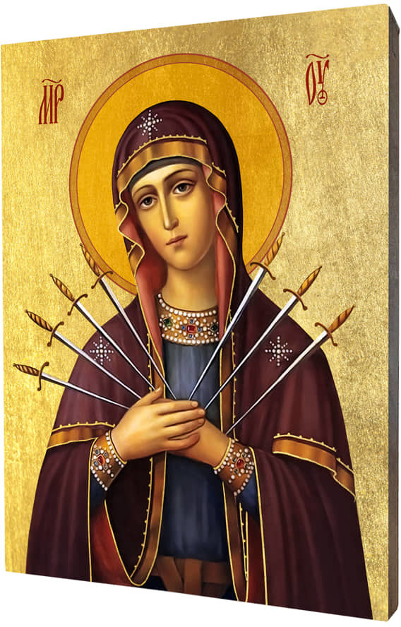 Art christiana Ikona Siedem Boleści Matki Bożej ACHI011