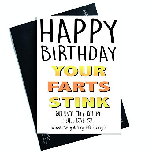 Peachy Antics Karty urodzinowe, kartki dla męża żony, zabawne karty, chłopak, dziewczyna, kartka przyjaciela, kartki z okazji urodzin, zabawne karty fartów zabawa PC289 WSD_PC289