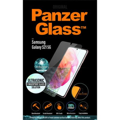 PanzerGlass Szkło ochronne Edge-to-Edge Antibacterial na Samsung Galaxy S21 5G 7269)