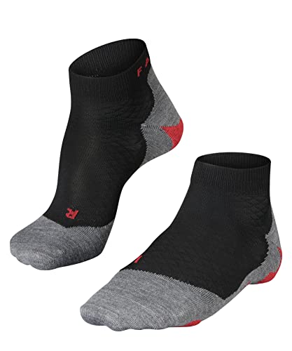 FALKE Kobiety Skarpety do biegania RU5 Race Short W SSO Oddychający I Szybkoschnący przeciw pęcherzom 1 Para, Czarny (Black-Mix 3010), 35-36