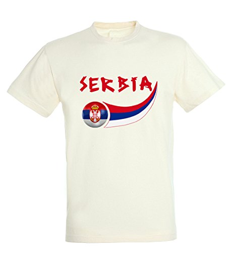 Supportershop Supportershop T-Shirt Serbia dzieci chłopcy biały biały X-L 5060542525480